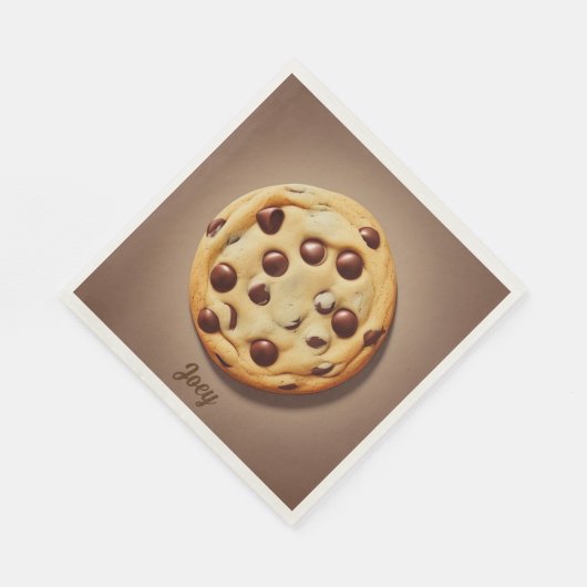 Serviette En Papier Chocolat Chip Cookie Napkins AI Art (Coin)