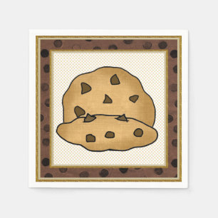 Serviette En Papier Chocolat Chip Cookie papier serviettes
