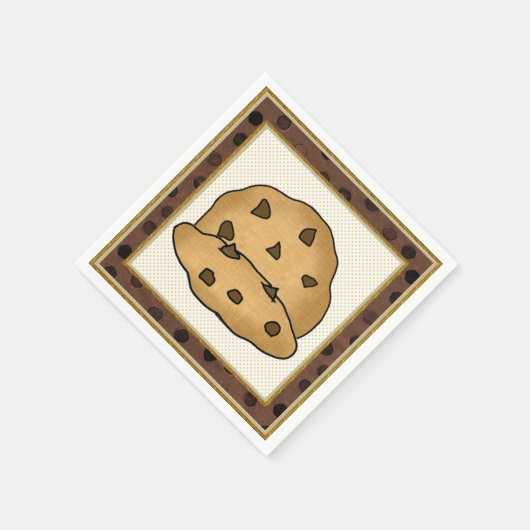 Serviette En Papier Chocolat Chip Cookie papier serviettes (Coin)
