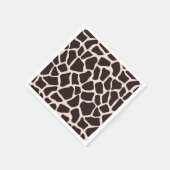 Serviette En Papier Chocolat et Giraffe de Tan (Coin)