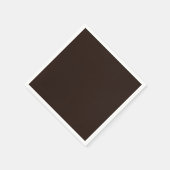 Serviette En Papier Chocolat foncé, Brown solide, Brown foncé (Coin)