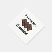 Serviette En Papier Chocolat Il est temps pour la fête du chocolat (Coin)