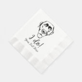 Serviette En Papier Chocolat Lab Mariage Cocktail Napkins (Coin)