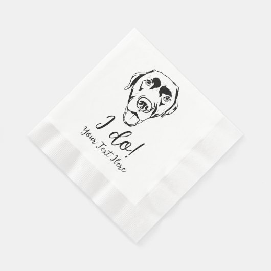 Serviette En Papier Chocolat Lab Mariage Cocktail Napkins (Coin)