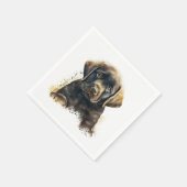 Serviette En Papier Chocolat Labrador Papier serviettes (Coin)