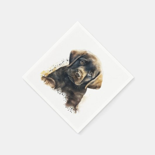 Serviette En Papier Chocolat Labrador Papier serviettes (Coin)