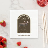 Serviette En Papier Chocolat Moose Café (En situation)