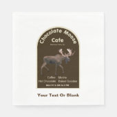 Serviette En Papier Chocolat Moose Café (Devant)
