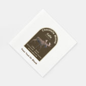 Serviette En Papier Chocolat Moose Café (Coin)