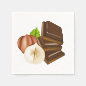 Serviette En Papier Chocolat Pièces Papier serviettes (Devant)