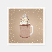 Serviette En Papier Chocolate Mason Jar Milkshake Christmas Party (Devant)