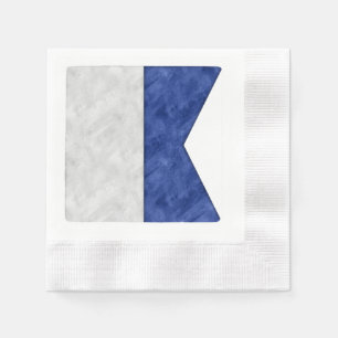 Serviette En Papier Choisissez parmi 26 drapeaux maritimes nautiques A
