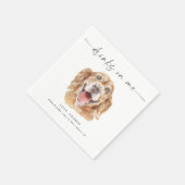 Serviette En Papier CHOISISSEZ VOTRE CHIEN Mariage de chien personnali (Coin)