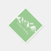 Serviette En Papier Choisissez votre couleur White Mountains Mariage | (Coin)
