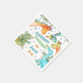 Serviette En Papier CHOMP personnalisé ! CHOMP ! Dinosaur Napkin (Coin)