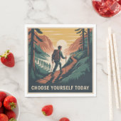 Serviette En Papier Choose Yourself Today (En situation)