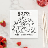 Serviette En Papier Choqué 80e anniversaire Napkin (En situation)