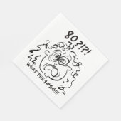 Serviette En Papier Choqué 80e anniversaire Napkin (Coin)