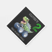 Serviette En Papier Chou Dinosaur monstre camion d'anniversaire person (Coin)