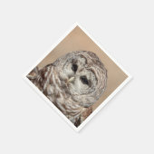 Serviette En Papier Chouette barrée en vol (Coin)
