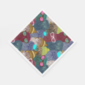 Serviette En Papier Chouette dans la couronne (Coin)