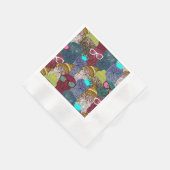 Serviette En Papier Chouette dans la couronne (Coin)