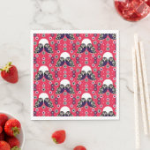 Serviette En Papier Chouette d'art populaire (En situation)