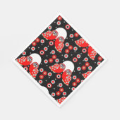 Serviette En Papier Chouette d'art populaire (Coin)