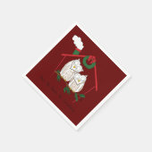 Serviette En Papier Chouette de Noël Be Accueil mignonne (Coin)