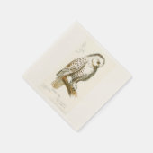 Serviette En Papier Chouette des neiges (Coin)