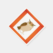 Serviette En Papier Chouette en papier (Coin)