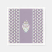 Serviette En Papier Chouette Oracle Pastel Purple (Devant)