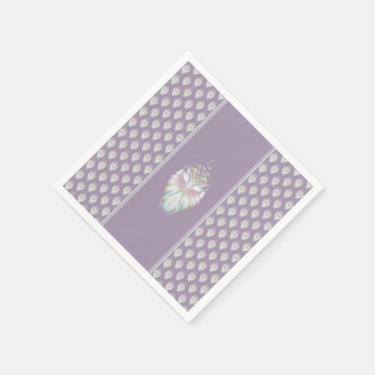 Serviette En Papier Chouette Oracle Pastel Purple (Coin)