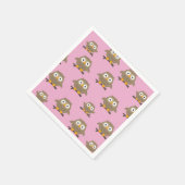 Serviette En Papier Chouettes (Coin)