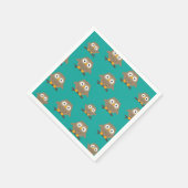 Serviette En Papier Chouettes (Coin)