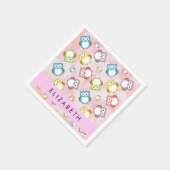 Serviette En Papier Chouettes mignonnes, Chouette Motif, Chouettes col (Coin)