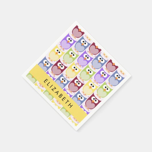 Serviette En Papier Chouettes mignonnes, Chouette Motif, Chouettes col (Coin)