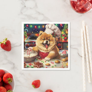 Serviette En Papier Chow Chow Holiday Baking : Festive Noël
