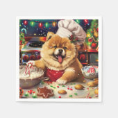 Serviette En Papier Chow Chow Holiday Baking : Festive Noël (Devant)