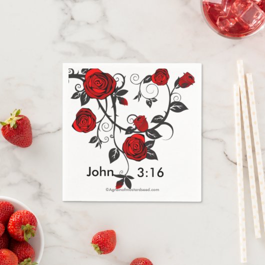 Serviette En Papier chrétien (En situation)