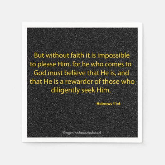 Serviette En Papier chrétien (Devant)