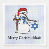 Serviette En Papier Chrismukkah Snowman Napkins (Devant)