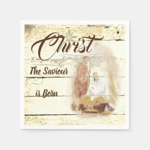 Serviette En Papier Christ le Sauveur naît