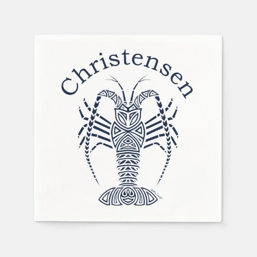 Serviette En Papier Christensen Lobster (Devant)