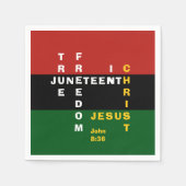 Serviette En Papier Christian JUNETEENTH (Devant)