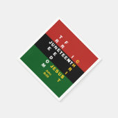 Serviette En Papier Christian JUNETEENTH (Coin)