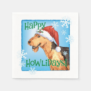 Serviette En Papier Christmas Airedale