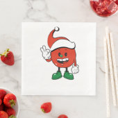 Serviette En Papier Christmas Apple - A Sweet and Festive Holiday Desi (En situation)