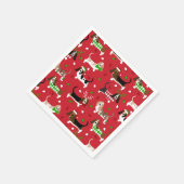 Serviette En Papier Christmas Basset Hound (Coin)