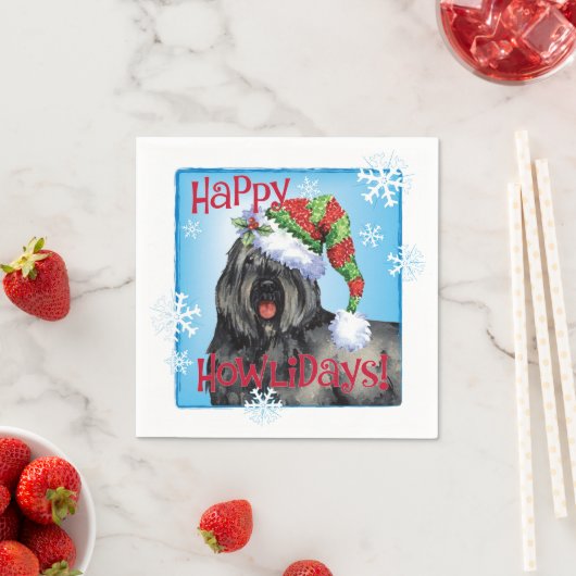 Serviette En Papier Christmas Bouvier (En situation)